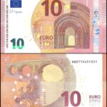 UNIA EUROPEJSKA LUKSEMBURG banknot 10 euro 2014 W- 27 stan UNC rzadki