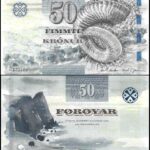 FAROE ISLANDS banknote 50 krónur 2011 P-29 UNC horn